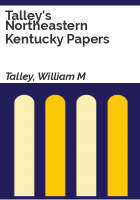 Talley_s_Northeastern_Kentucky_papers