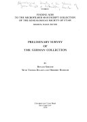 Preliminary_survey_of_the_German_collection